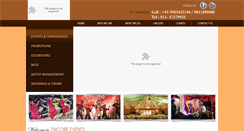 Desktop Screenshot of encoreevents.in