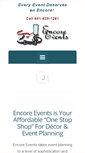 Mobile Screenshot of encoreevents.biz